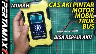 REVIEW Cas Aki FOXSUR Motor Mobil Truk Bisa Repair Smart Battery Charger FBC122410D #casaki #foxsur