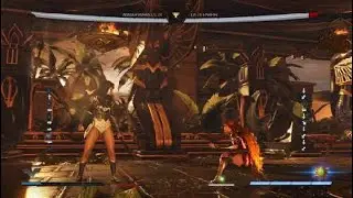 Injustice 2 Wonder Woman Tech: Full Bar Parry Corner Set Up (Double-Overhead Version)