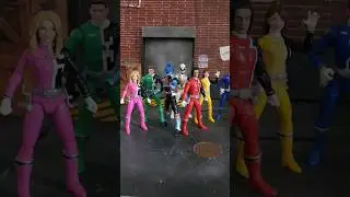 Power Rangers Lightning Collection SPD Team Complete Display #powerrangers #powerrangerspd