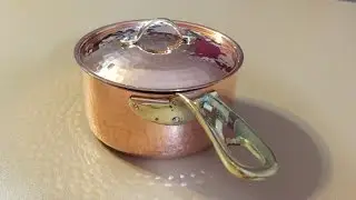 Kuprum Hand Hammered Copper Saucepan
