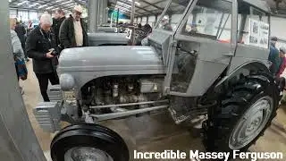 1950 Ferguson TEA20 2.1 Litre 4-Cyl Petrol Tractor (28 HP) with Cab at Newark Vintage Show 2024