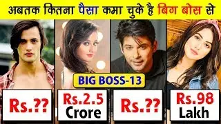 Big Boss 13 Contestants 2020 Salary | Income of Shehnaz Gill, Siddharth Shukla, Salary in BigBoss 13