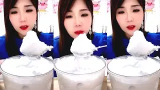 YY❄️ASMR WHITE ICE EATING / ICE EATING