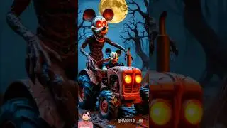 Horror Mickey Rides! #horror #aiart #gost #cartoon #bhoot