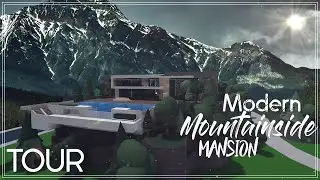 Bloxburg | Modern Mountainside Mansion | Tour
