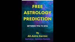 Free Vedic Astrology Prediction Join now! And get your problems solved immediately