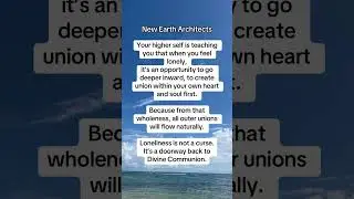 New Earth architects- if you are feeling lonely read this #newearth #lonewolf #lonliness