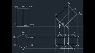 Projection of Solids | Prism | AutoCAD