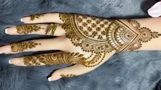 Beautiful Backhand Mehendi DesignTutorial #henna #mehndidesign #latestmehndi #mehndi #hennatutorial 