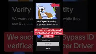 We bypass ID verification on Uber Driver account #usa #driver #canada #uber #uberdrivers #dennistech