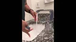 Sink cleaning, trying to get a good shine with my microfiber sponge. #microfiberwholesale