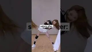 sakura & shuhua&rsquo;s improvement in dance! | #kpop #shorts #shuhua #sakura #lesserafim #gidle #idle