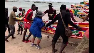 Tanji Fishing Village, teamwork in The Gambia Africa