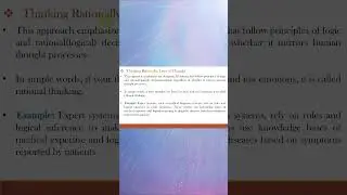 What is thinking rationally approach of AI ?  #shorts #ytshorts #aiml