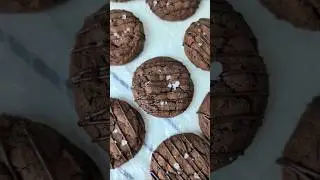 Making triple chocolate cookies from scratch #shorts #cookies