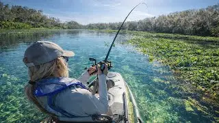 Kayak Fishing an Ulta Clear Creek In Gator Waters