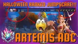 HALLOWEEN RANKED JUMPSCARE - Artemis Adc Smite 2 Gameplay