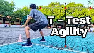 T-Test Agility  | Tes dan Pengukuran Kelincahan