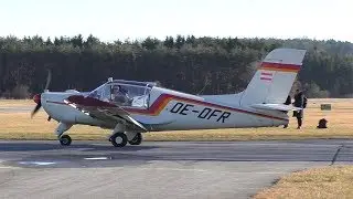 MS.893 A Rallye Commodore 180 takeoff at Airfield Punitz | Silvester Fly-In 2017