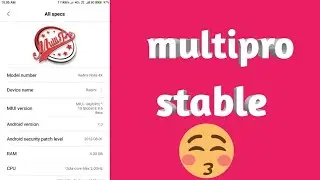 Mutlipro ROM for Redmi note4 by Xiaomi