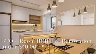 BTO 4 Room HDB Flat Renovation under $40,000