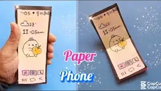 How to Make Folding Mobile Phone with Cardboard and Paper l DIY Paper Phone l Paper Craft 