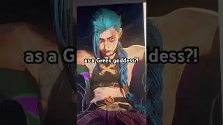 Arcane characters as gods | JINX #art #procreat #digitalart #fanart #jinx #arcanejinx #arcane #riot