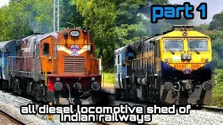 ALL DIESEL LOCOMOTIVE SHEDS OF INDIAN RAILWAYS |PART 1|#CR|erode loco shed|railfans must watch ☺☺