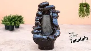 How to Make Black Stone Model Indoor Tabletop Water Fountain