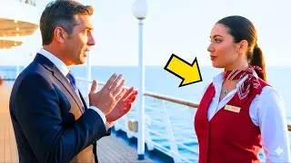 EL JEFE QUEDÓ PARALIZADO AL VER EL COLGANTE DE SU HIJA PERDIDA CON LA MESERA EN UN CRUCERO...