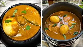 Healthy Egg Curry Without Oil | No Fry No Oil Recipe Oil Free Egg Curry 