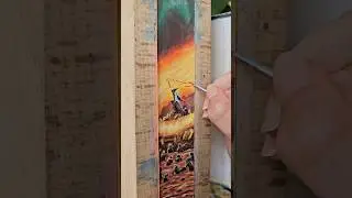 Half Blood Prince fore-edge painting #booktok #harrypotterart #foreedgepainting
