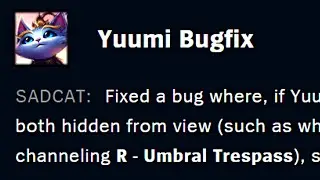 This is why Yuumi got HOTFIXED!