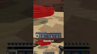Speeders! #minecraft #minecraftshorts #starwars #minecraftstarwars #asusrogally #youtubeshorts
