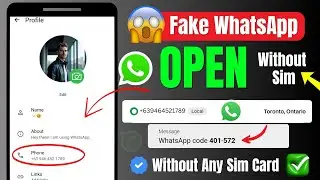 Fake Whatsapp Account without SIM | How to Create Fake WhatsApp Account With Virtual Number 2025