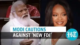 Watch: PM Modi cautions against &lsquo;andolan jeevis&rsquo;, &lsquo;new FDI&rsquo; in his RS speech