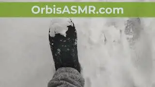 Walking in the snow #asmr #asmrsounds #snowasmr