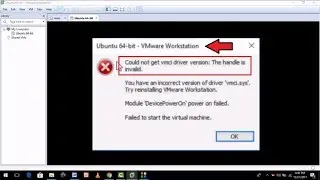 How To Fix Vmware Workstation Error Couldn’t Get Vmci Driver Version When Opening Ubuntu in Windows
