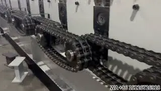 Floor decking machine for high tensile steel material.