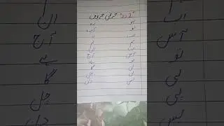 2 letters words. # Urdu two letters words . #2 , do Harfi Huroof.