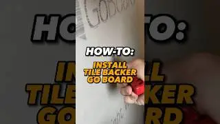 HOW-TO: Use Johns Manville  GO BOARD for your waterproof shower renovation! #DIY #HomeImprovement