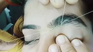 Professional eyebrow threading #eyebrow