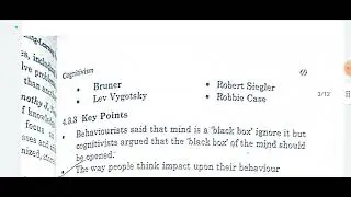 Cognitivism ||Part-1 ||Teaching and Learning Process||B.Ed Sem-1 ||#pup #2022 #pupexam #pupexamnews