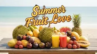 Summer Fruit Love 🍉 เพลงรักสดใสฤดูร้อน | City Pop x Tropical Pop (Lyric Video)