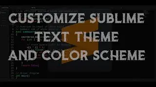 sublime text - customize sublime text theme