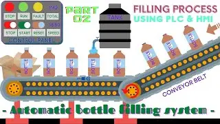 Automatic bottle filling system part-2 | Easy PLC