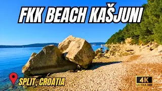 FKK BEACH KA&Scaron;JUNI - SPLIT, CROATIA (BEACH WALK 4K)