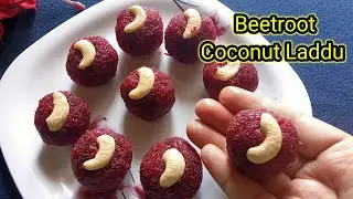 Ganesh Chaturthi Special...Beetroot Coconut Laddu | Healthy Laddu Recipe | Coconut Laddu Recipe