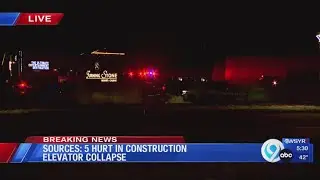 Construction elevator collapses, traps 5 at Turning Stone Resort Casino