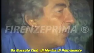 Da Bussola Club Marina di Pietrasanta Bibi Faller intervista Gino Bramieri. Teleregione Toscana 1981